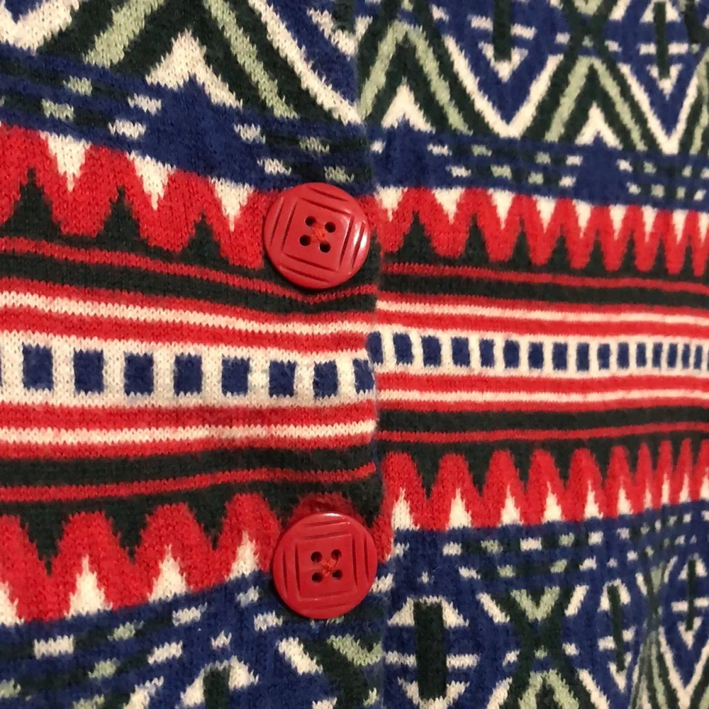 Matilda Jane A Caroling We Go Patterned Tassel Button Front Hooded Poncho 10